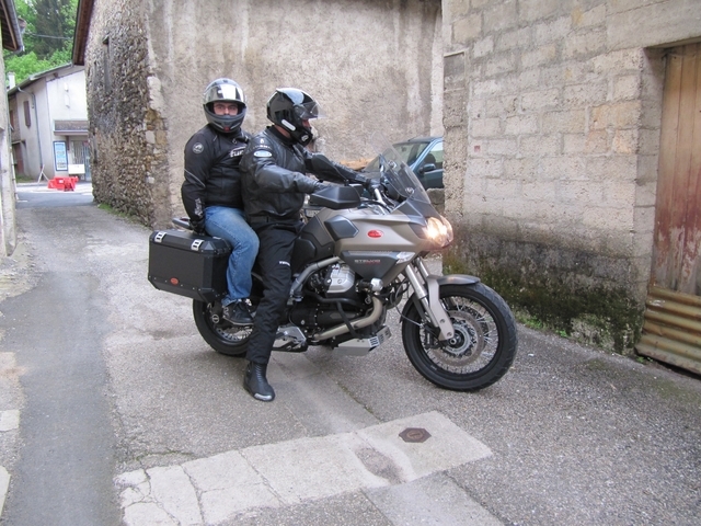 Moto Guzzi Stelvio NTX passager