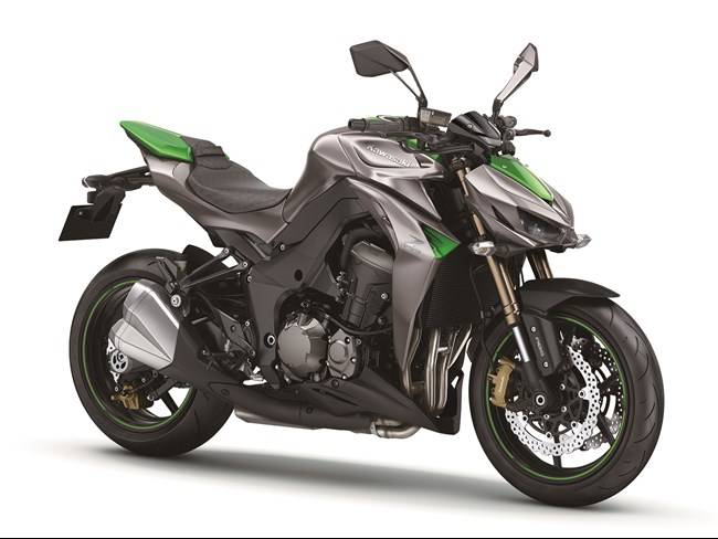Kawasaki Z1000 2014 Grise et verte