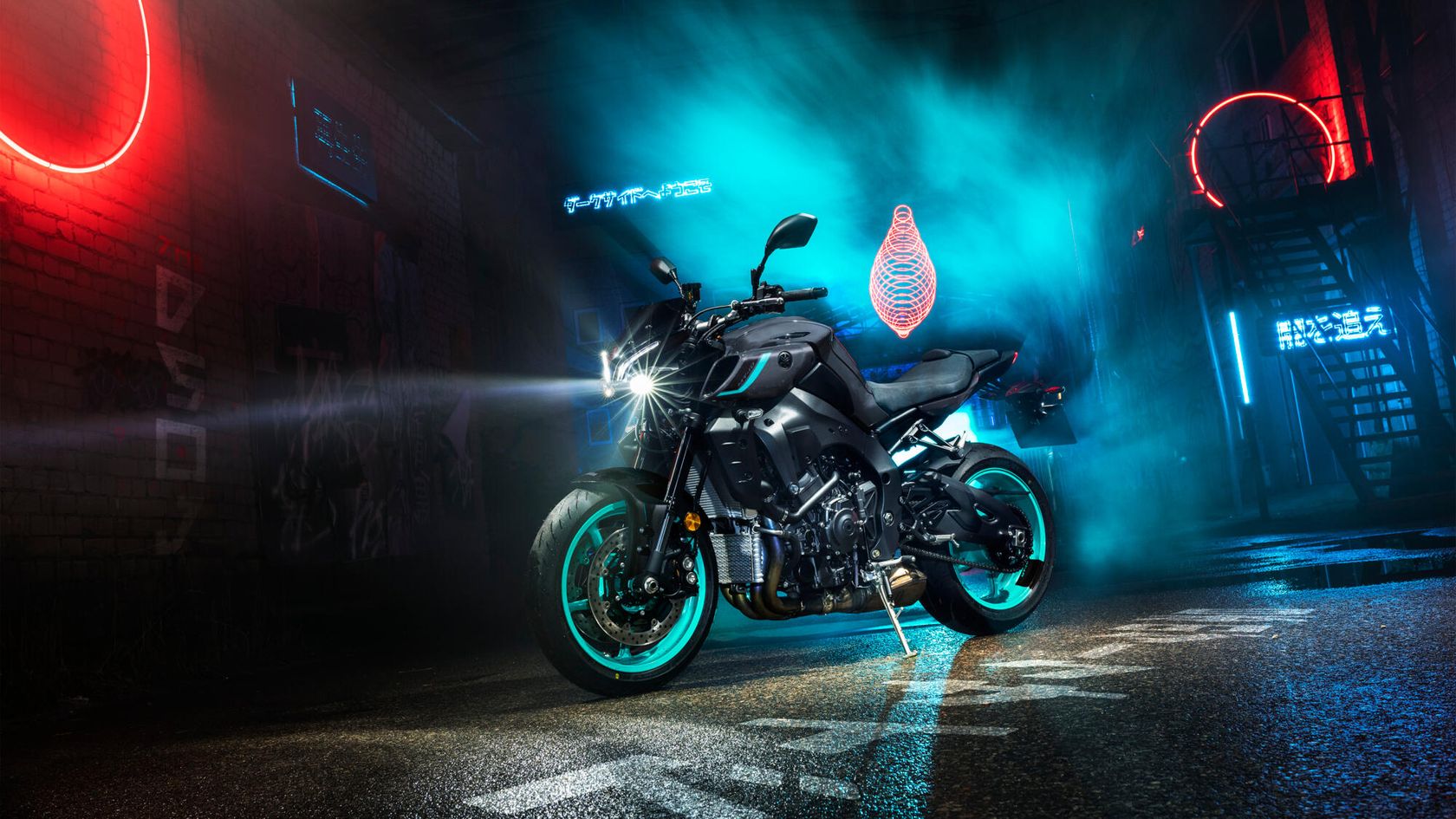 Yamaha MT-10 2024 vue avant gauche