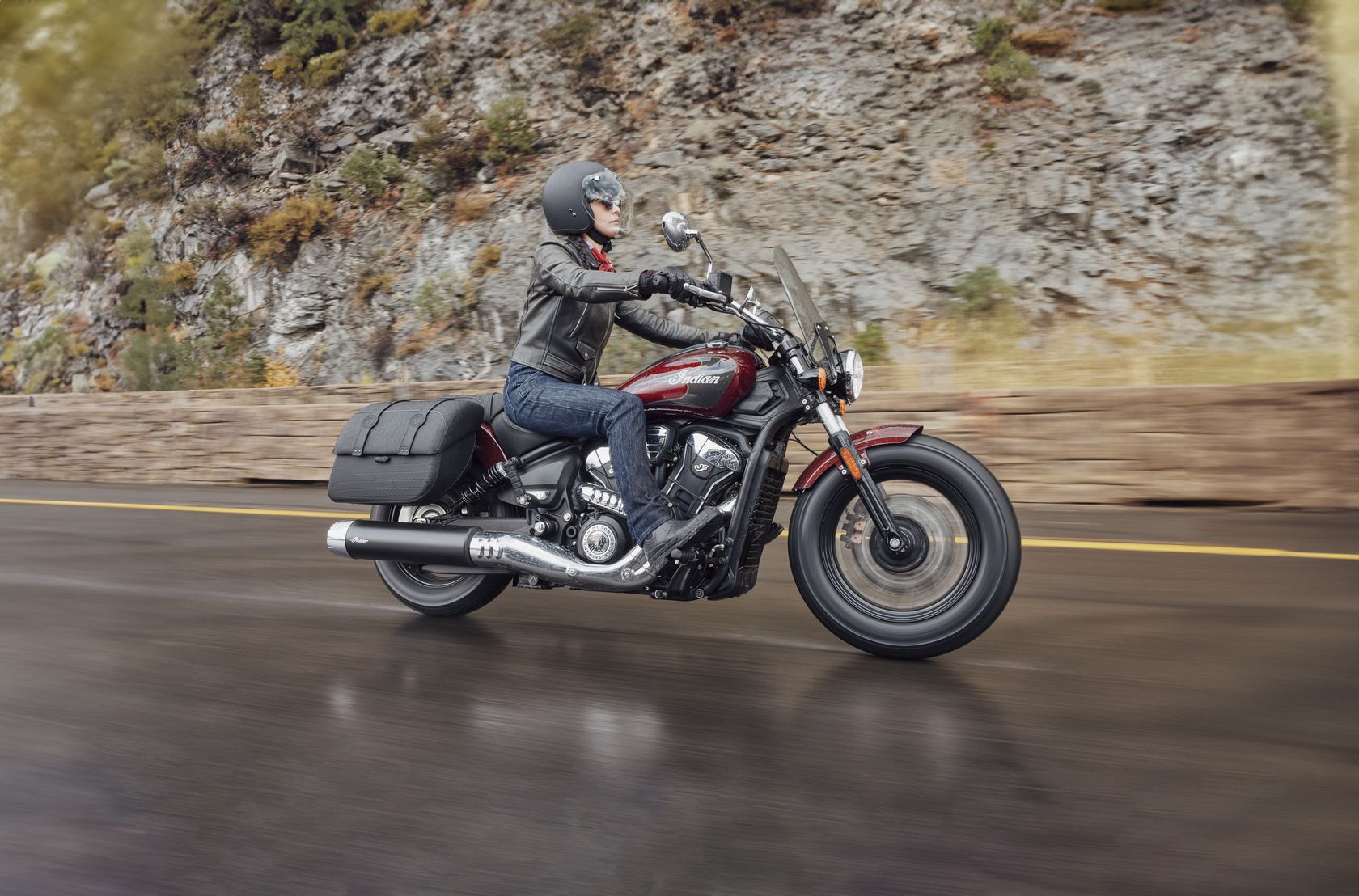 Indian Super Scout 2025 sur route