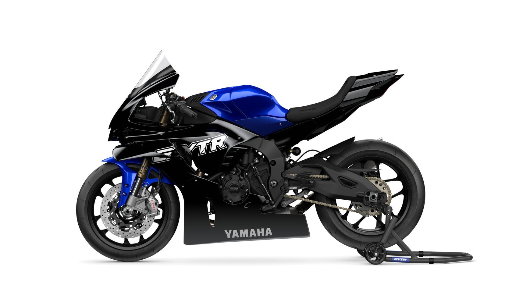 Yamaha R1 GYTR 2025 vue profil gauche