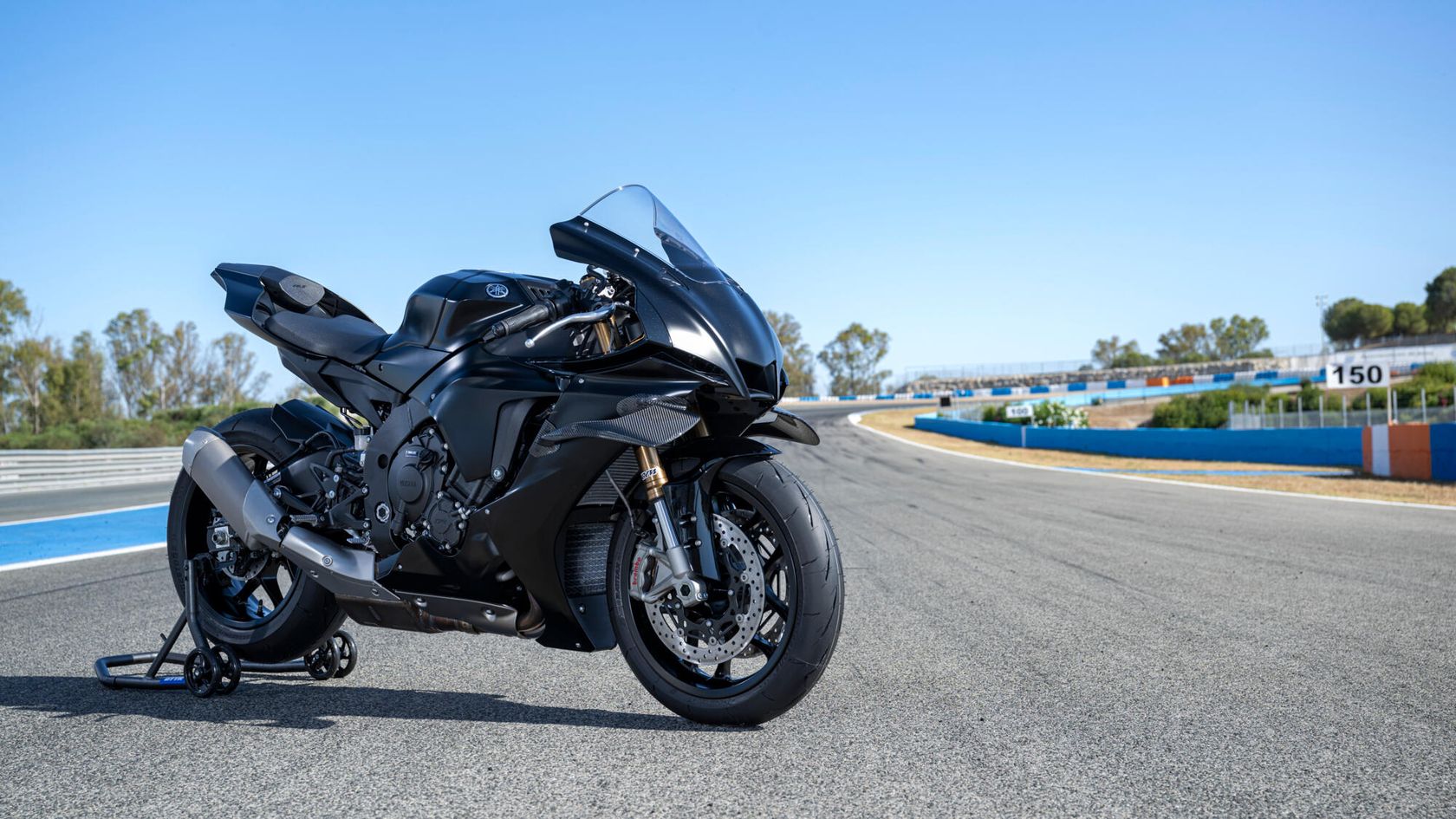 Yamaha R1 Race 2025 en statique