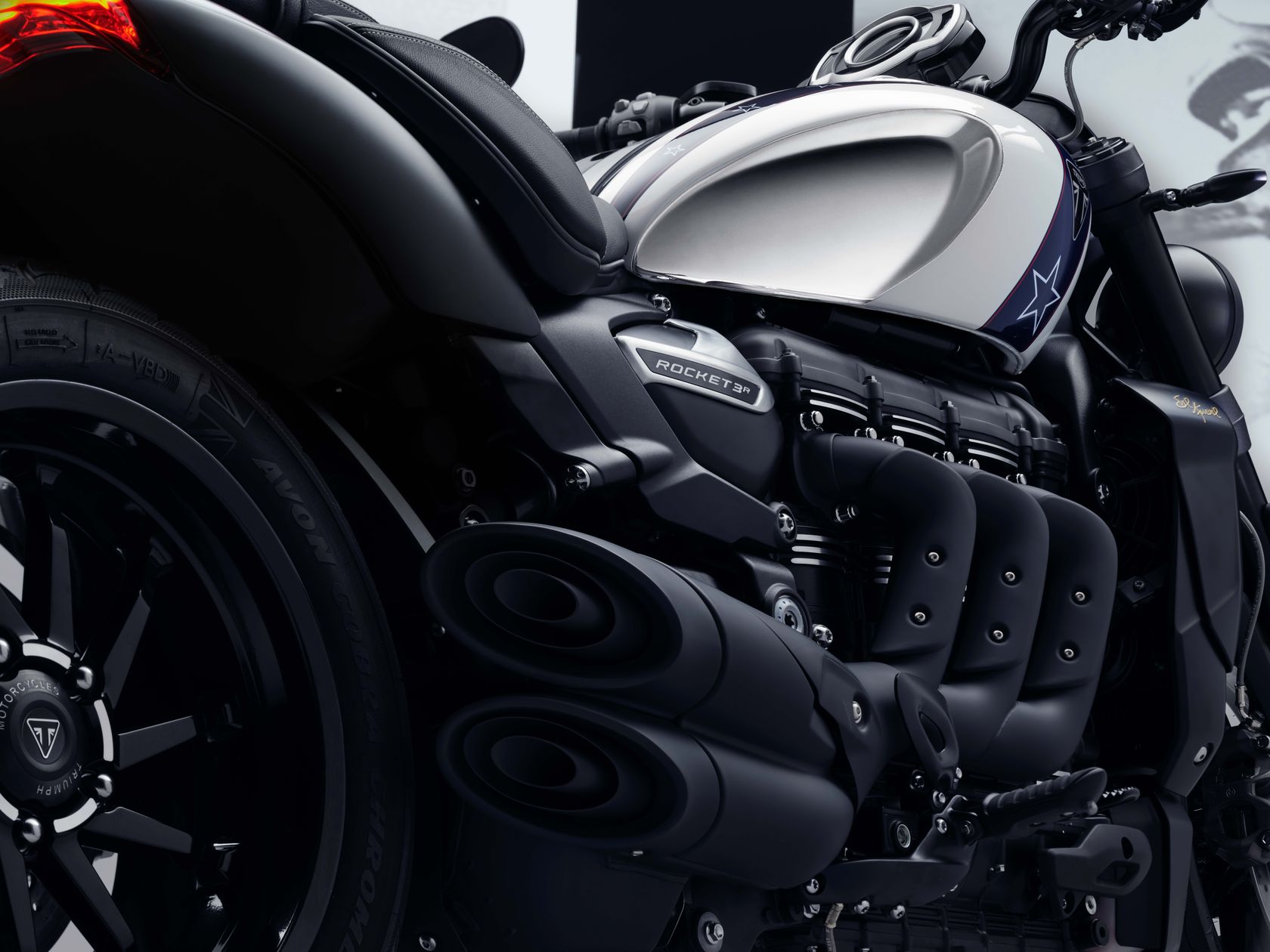 Triumph Rocket 3 Evel Knievel 2025 en détail