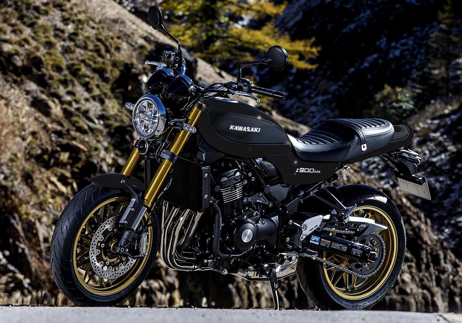 Kawasaki Z900RS SE 2025 vue avant gauche