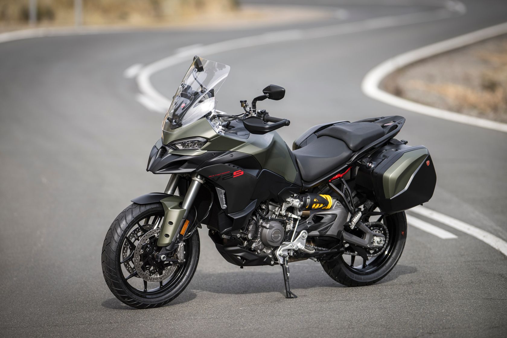 Ducati Multistrada V2 S 2025 coloris vert mat