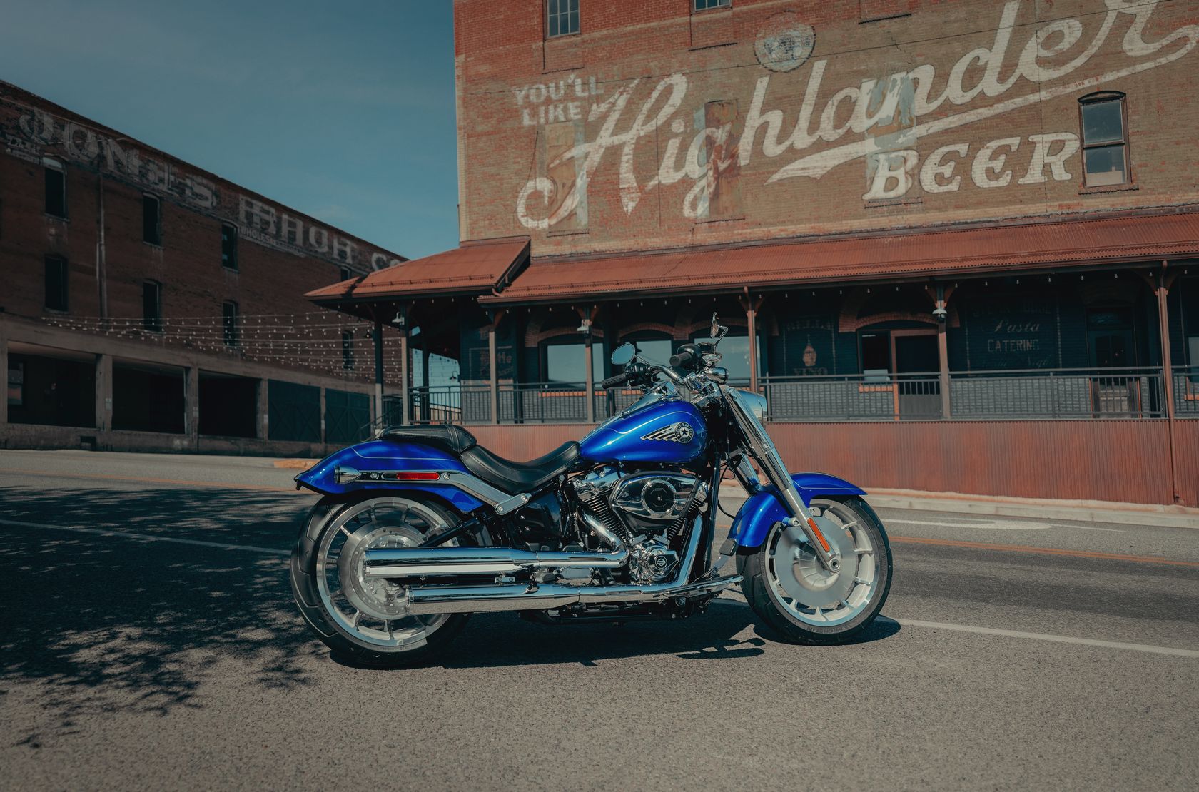 Harley Davidson Fat Boy 2025 en statique