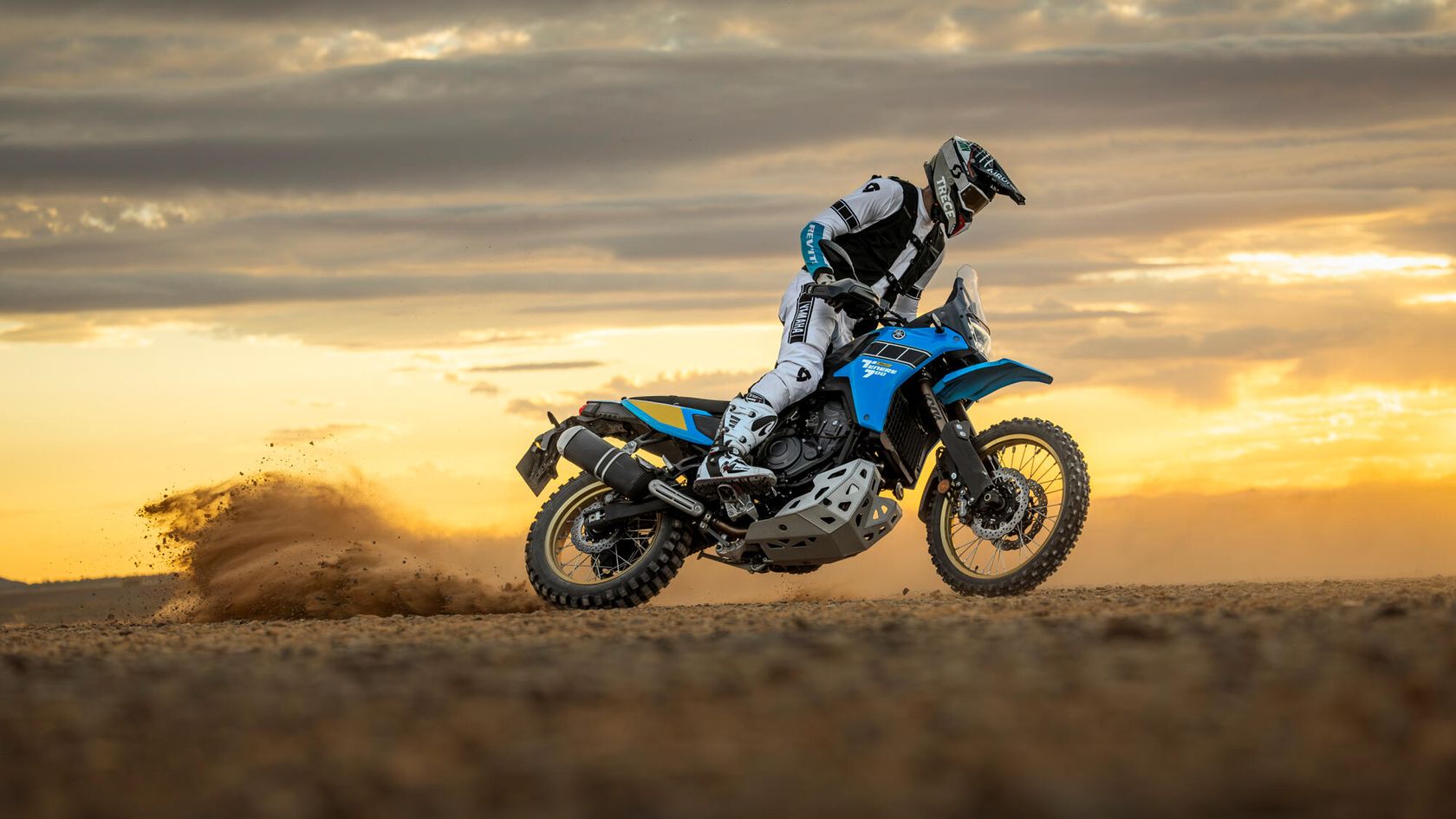 Yamaha Ténéré 700 Rally 2025 en action