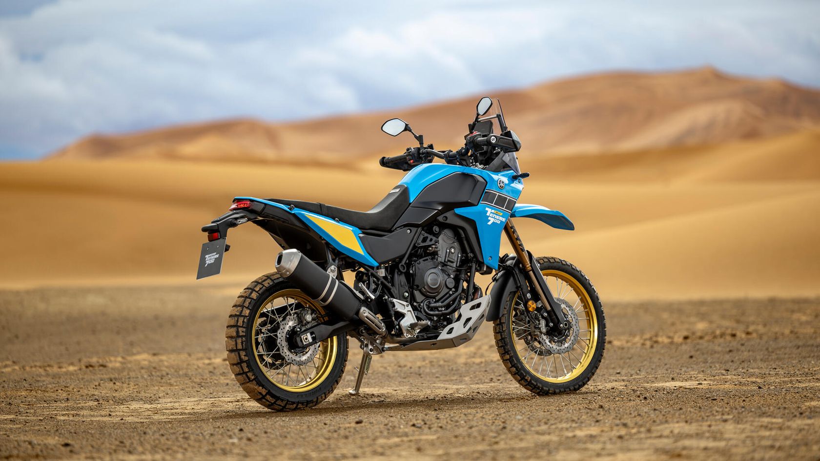 Yamaha Ténéré 700 Rally 2025 vue arrière droit