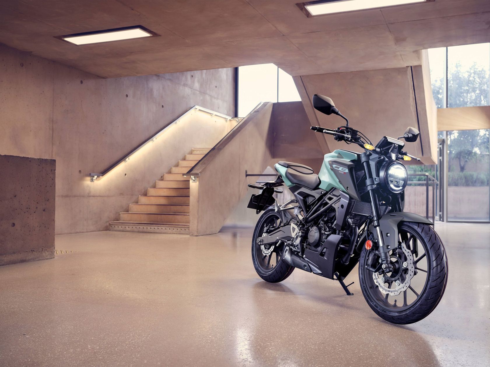 Honda CB125R 2026 vue avant droit