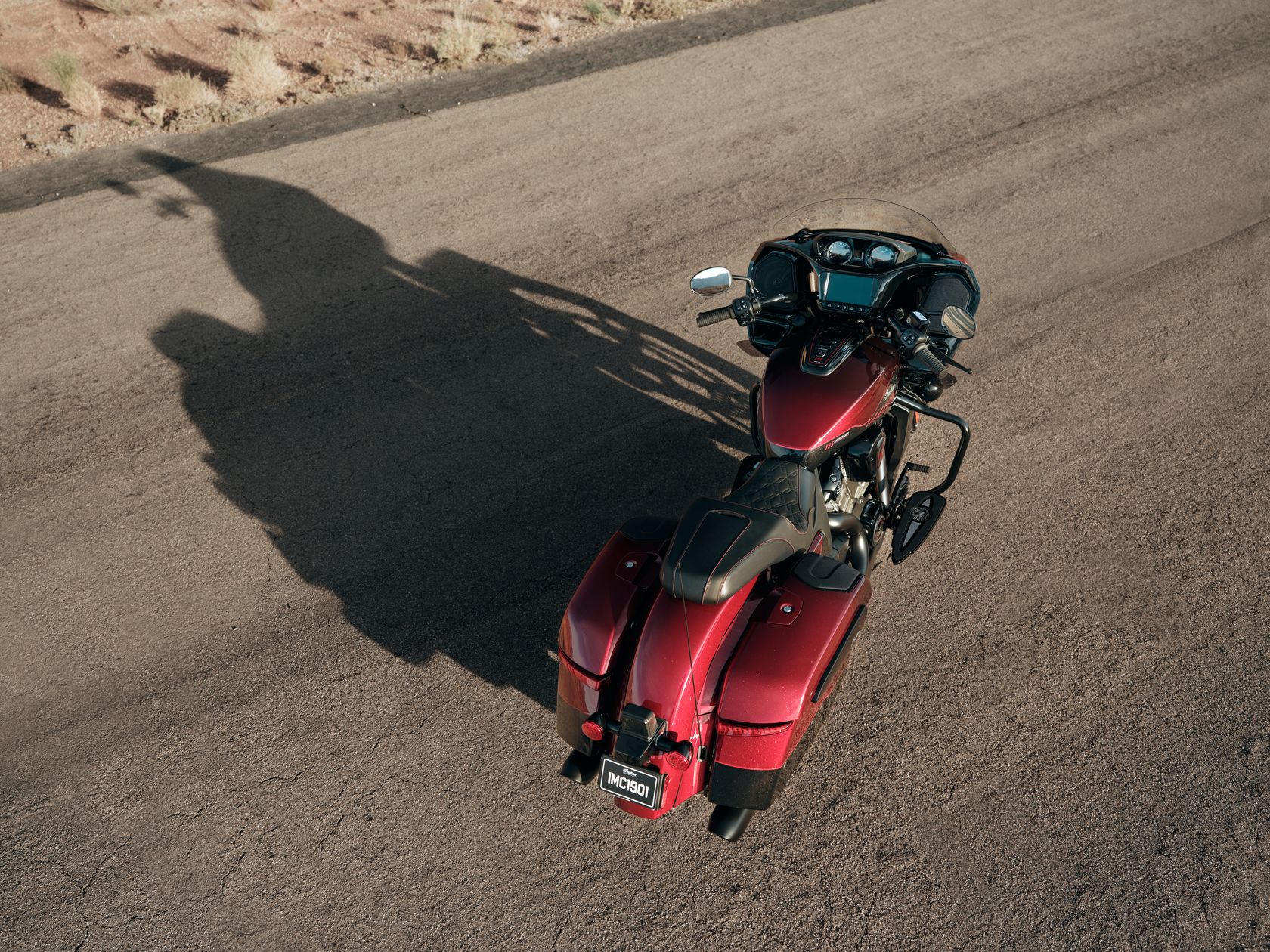 Indian Challenger édition 125e anniversaire en statique Indian Challenger édition 125e anniversaire en statique