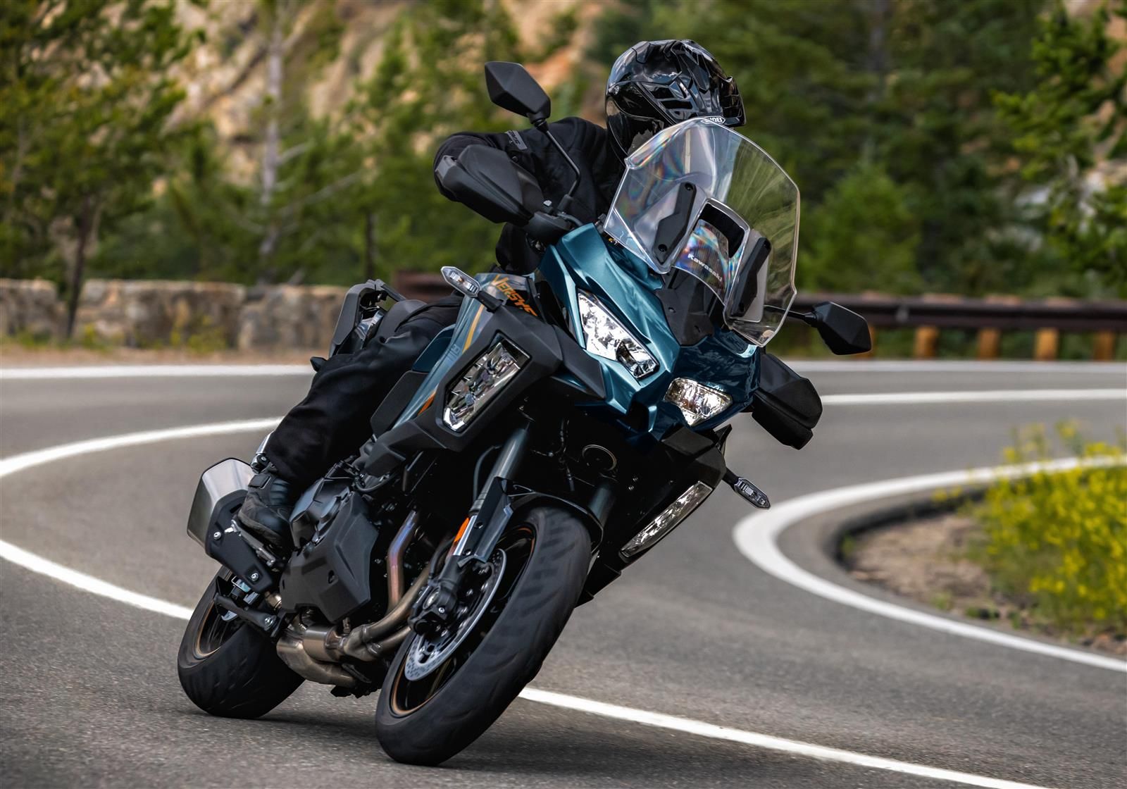 Kawasaki Versys 1100 SE 2026 sur l'angle Kawasaki Versys 1100 SE 2026 sur l'angle