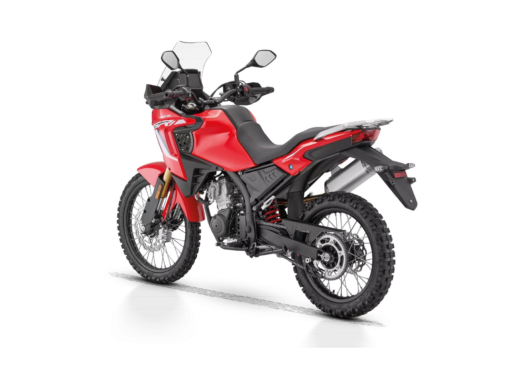 QJMotor SRT 125 DX 2026 vue arrière gauche