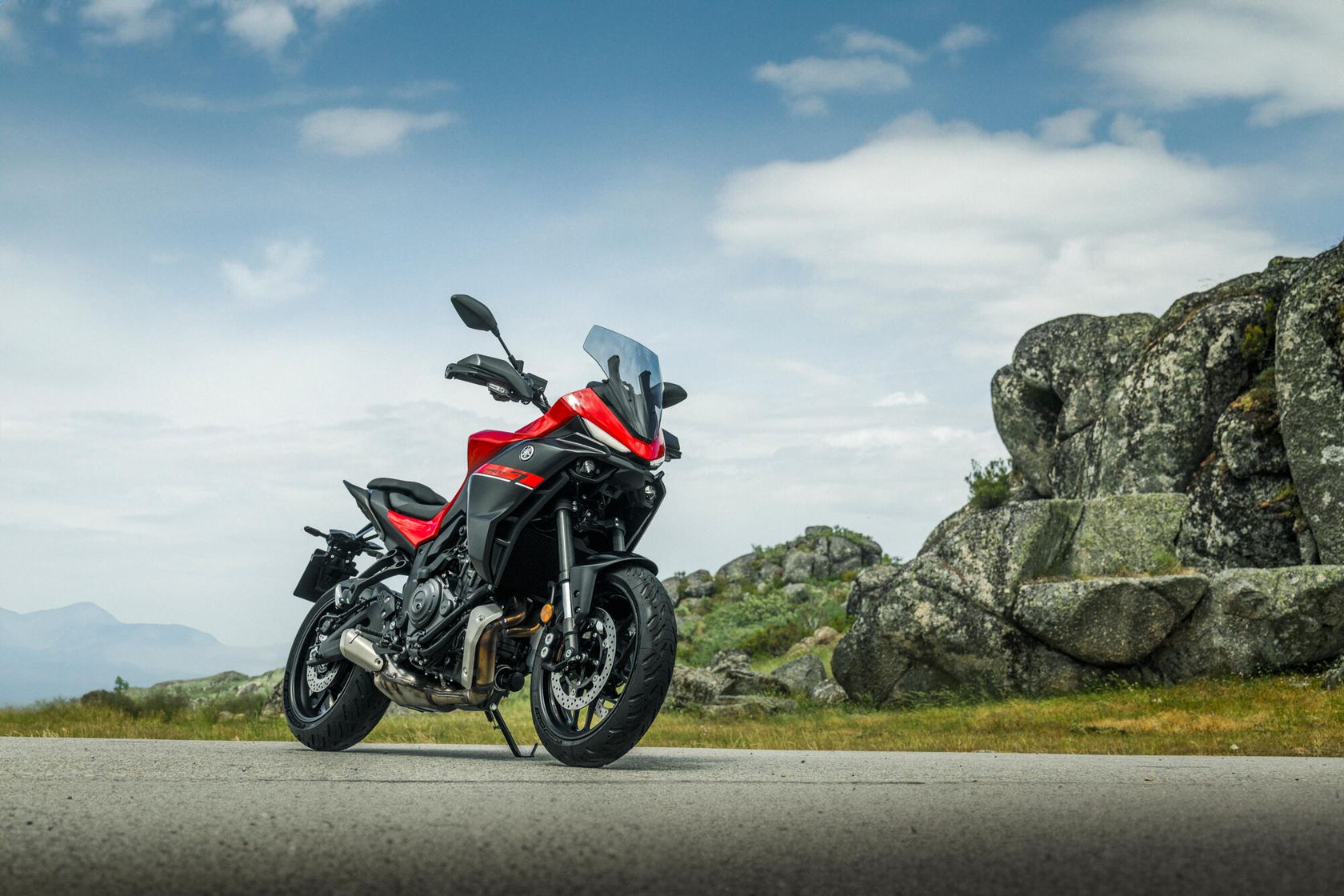 Yamaha Tracer 7 2026 en statique Yamaha Tracer 7 2026 en statique