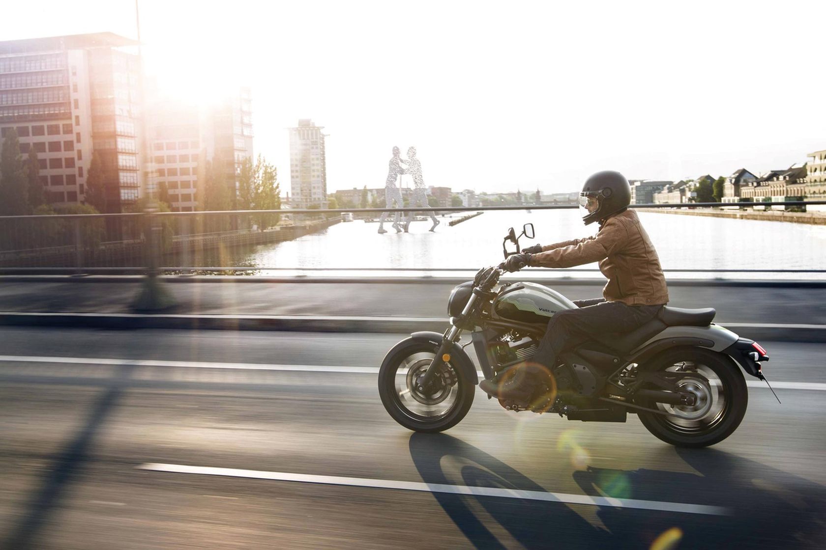 Kawasaki Vulcan S 2026 en action Kawasaki Vulcan S 2026 en action