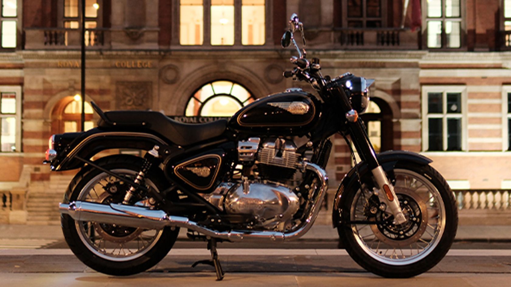 Royal Enfield Bullet 650 2026 vue de profil Royal Enfield Bullet 650 2026 vue de profil