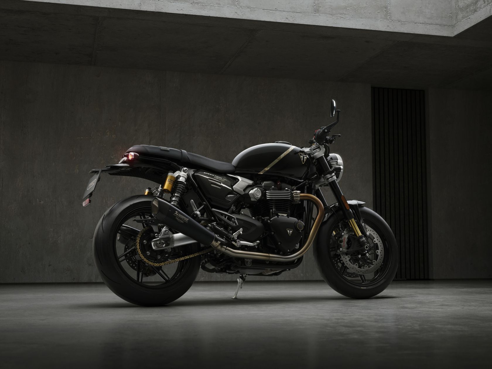 Triumph Speed Twin 1200 TFC 2027 vue arrière droit
