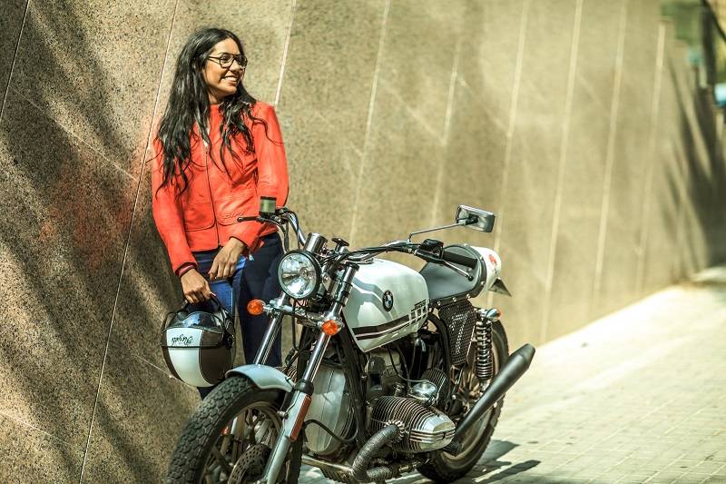 Blouson moto cuir femme