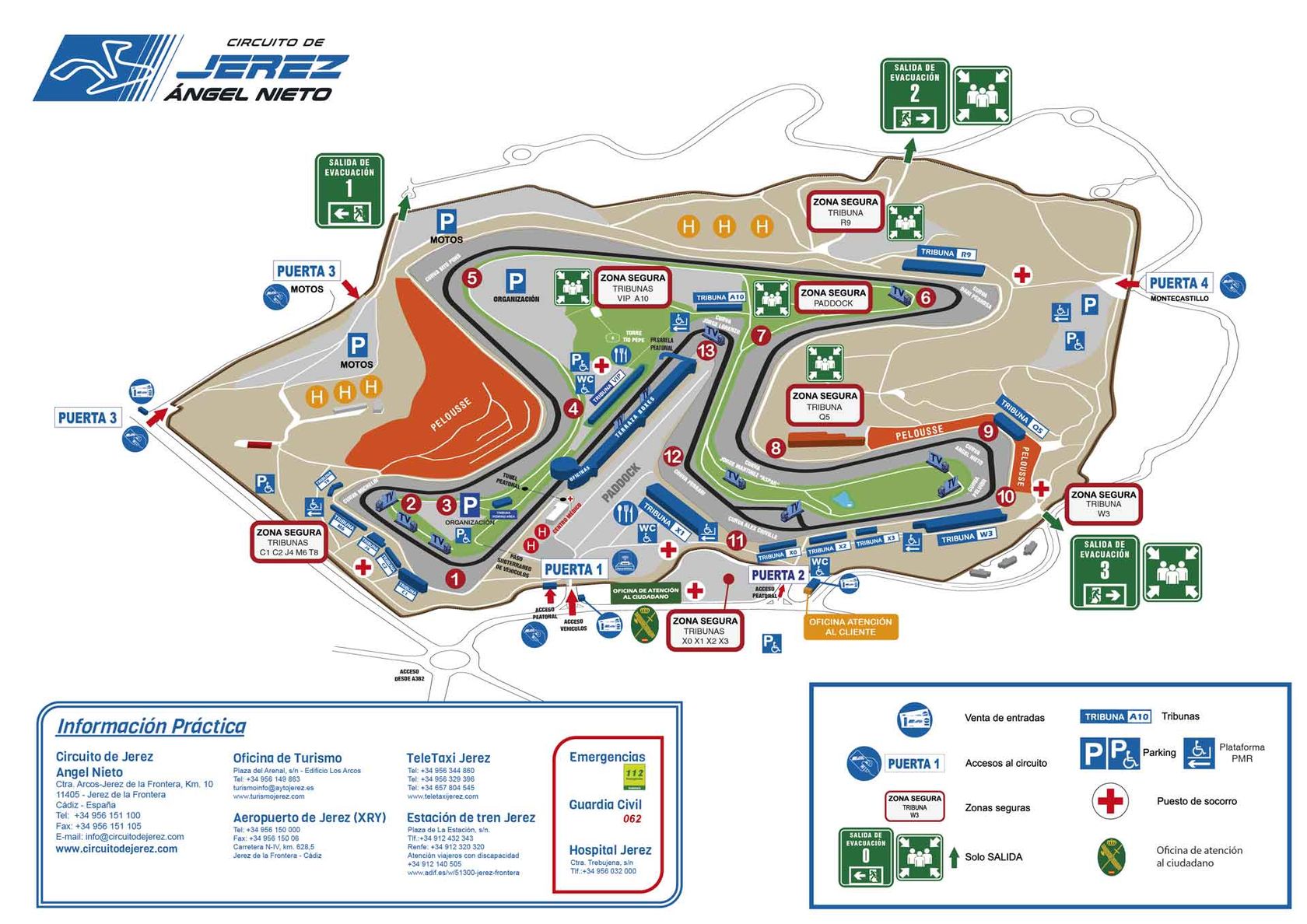 Plan du circuit de Jerez