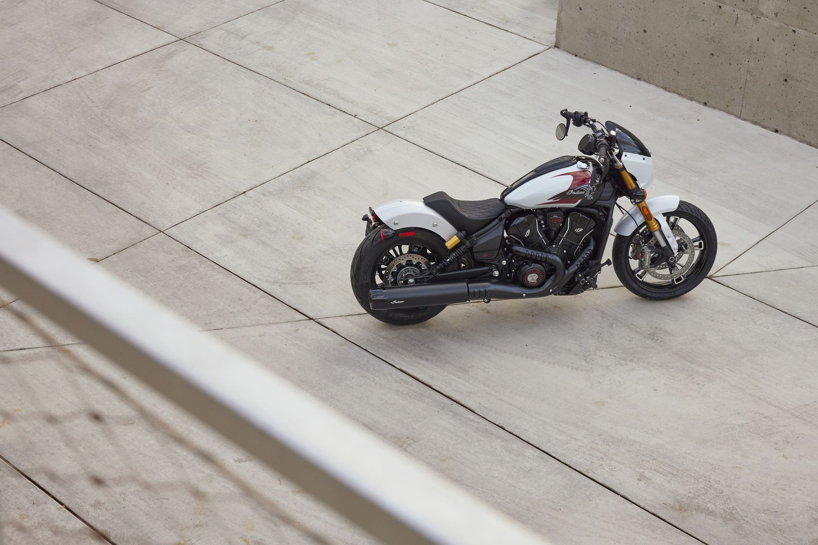 Indian Scout 101 2025 vue du dessus