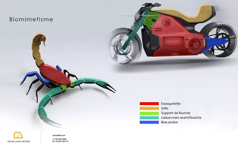 Voxan Wattman biomimétisme Voxan Wattman exosquelette