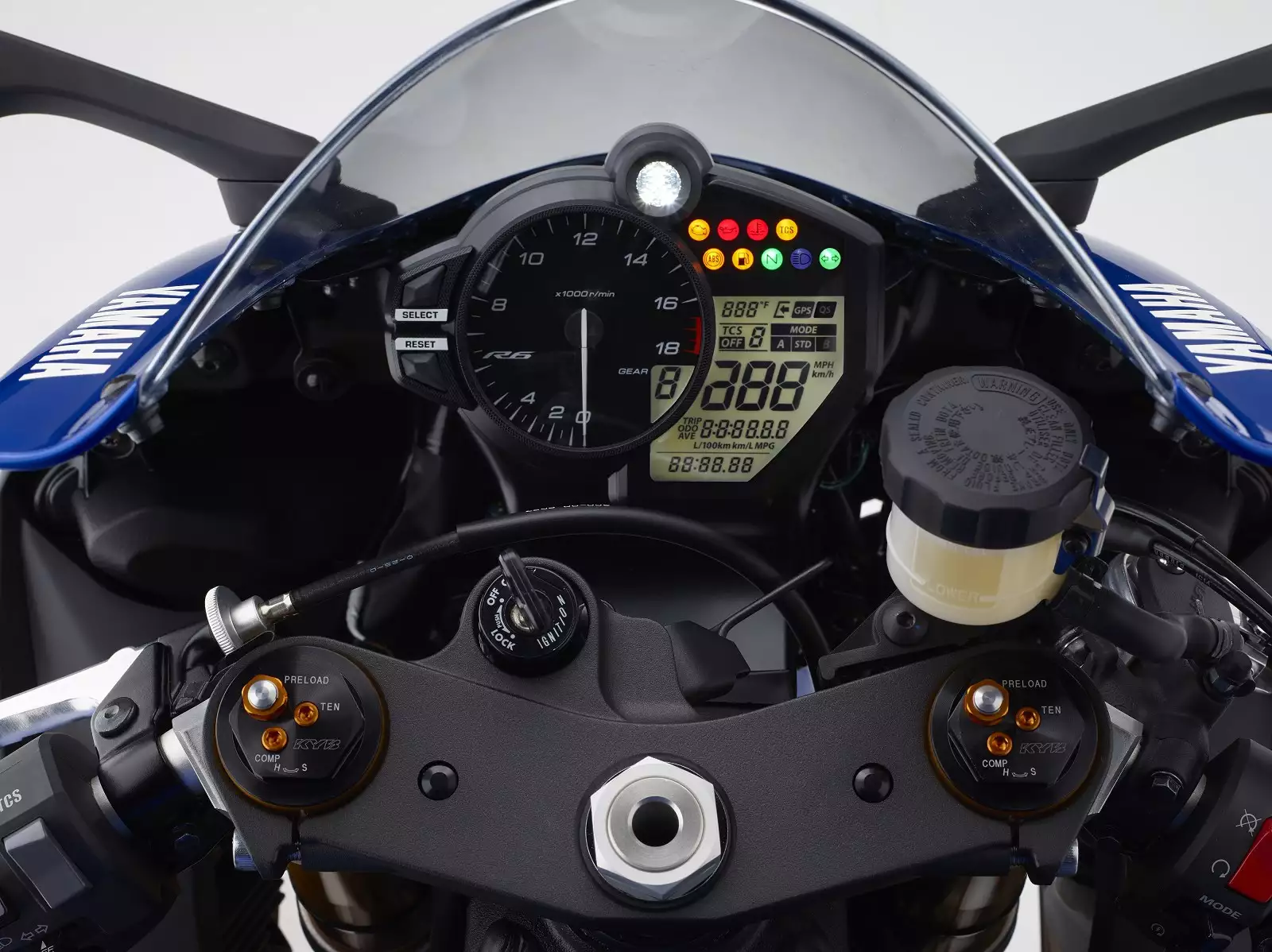 Tableau de bord Yamaha R6 2017