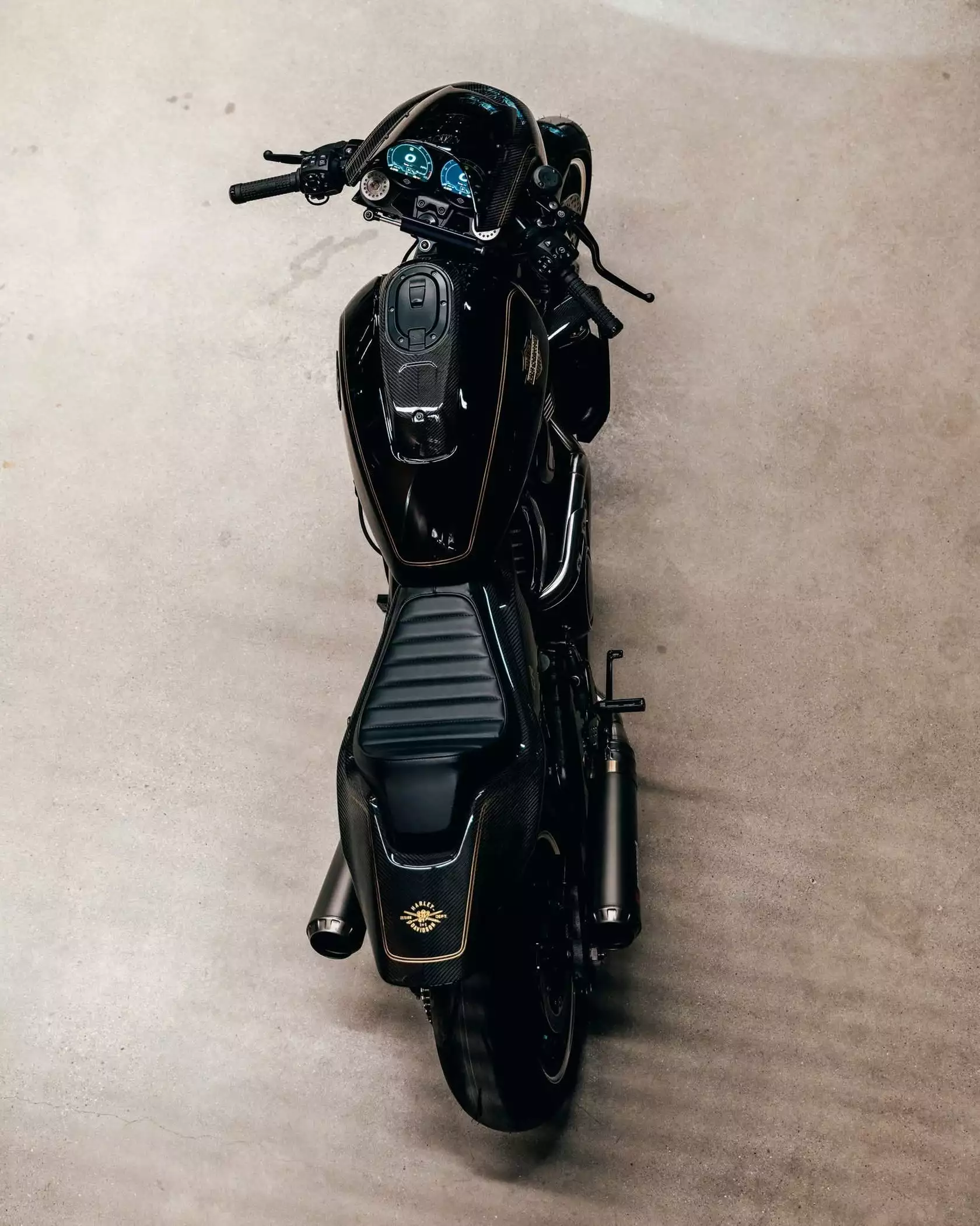 Harley-Davidson RMCR Concept 2026 vu du dessus Harley-Davidson RMCR Concept 2026 vu du dessus