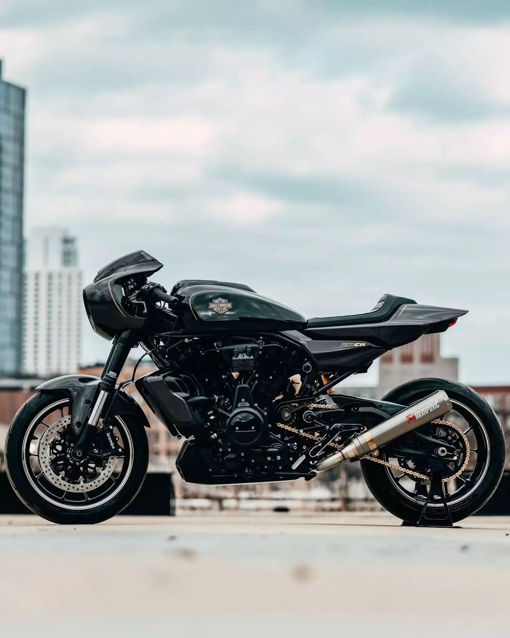 Harley-Davidson RMCR Concept 2026 vu de profil Harley-Davidson RMCR Concept 2026 vu de profil